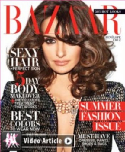 Penélope Cruz, portada de la edición de mayo de 'Harper´s Bazaar'.