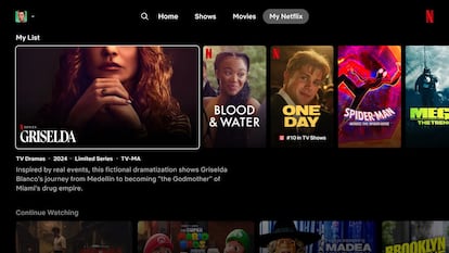 New Netflix interface for TV