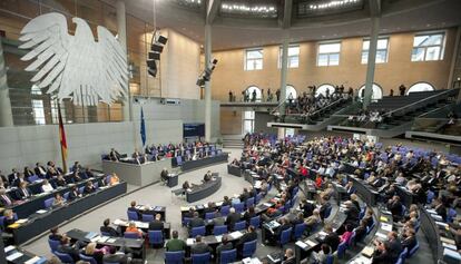 Imatge del plenari del parlament alemany.