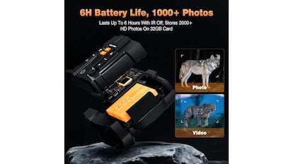 Gafas de visión nocturna 4k bien valoradas en Amazon.