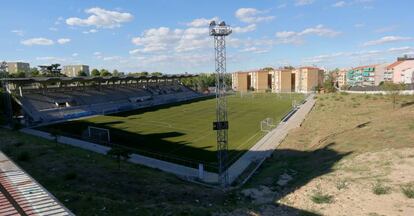 El estadio en el antiguo canódromo de Madrid, cerrado desde 2016.