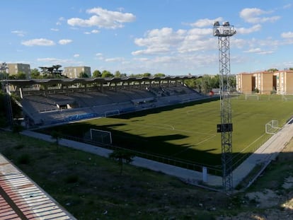 El estadio en el antiguo canódromo de Madrid, cerrado desde 2016.