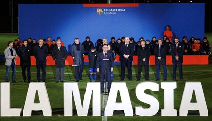 Bartomeu, en la presentación del fútbol formativo del Barcelona.