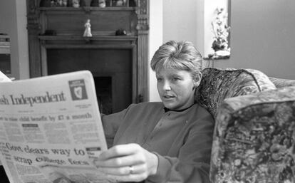 Veronica Guerin poco antes de su muerte, ocurrida el 26 de junio de 1996 a las afueras de Dublín.