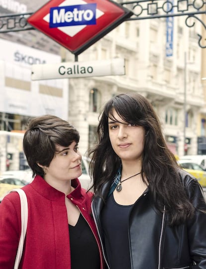 Sara Soler y Diana Franco, retratadas recientemente en Madrid. 