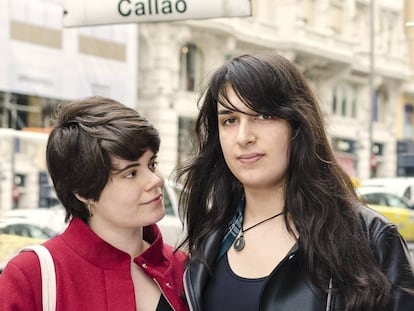 Sara Soler e Diana Franco, retratadas recentemente em Madri.