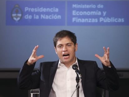 El ministro argentino de Econom&iacute;a, Axel Kiciloff