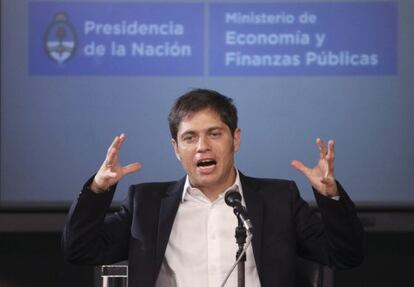 El ministro argentino de Econom&iacute;a, Axel Kiciloff