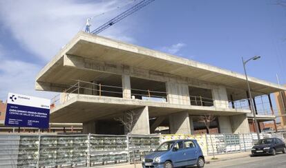 El estudio geotécnico del centro de salud de Zabalgana, en Vitoria, en la imagen el pasado 1 de marzo, llevaba la firma falsificada.