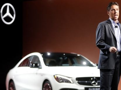 Dietmar Exler, CEO de Mercedes Benz EE UU, el domingo en el Salón de Detroit.