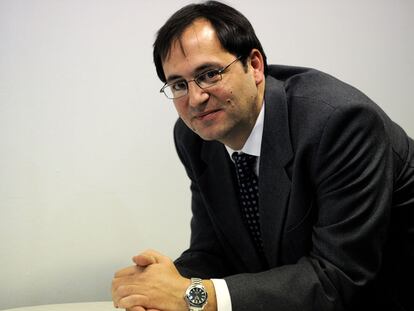 José Luis Fernández Plotka, poco antes de la entrevista en Vitoria.
