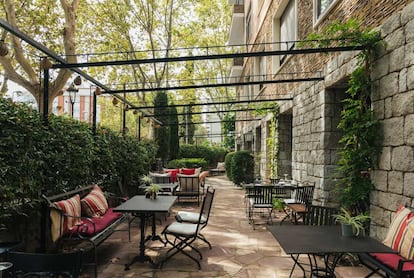 Terrassa de l'hotel Primero Primera de Barcelona.