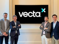De izquierda a derecha: Fernando Llano, socio fundador y operating partner; Alfredo Bru, socio fundador y managing partner; Jorge Fernández-Miret, socio fundador e investment partner; y Javier Casado, socio fundador e investment partner. Foto cedida por la empresa