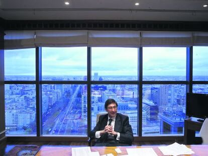 Jos&eacute; Ignacio Goirigolzarri, presidente de Bankia, en su despacho de Madrid.