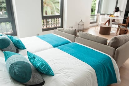 Habitación del hotel Bed&Chic Las Palmas, en Gran Canaria.