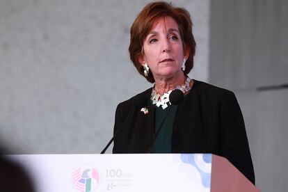 Roberta Jacobson, en un evento en Ciudad de México, en 2017.