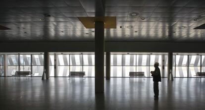 Interior del aeropuerto de Castellón, que gasta 7.700 euros al mes en electricidad.