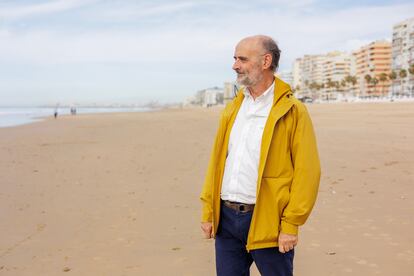 Daniel López Marijuán, responsable de energía, residuos y cambio climático de Ecologistas en Acción, en Cádiz el pasado jueves.