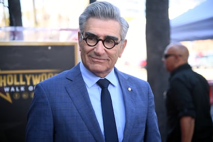 Eugene Levy durante el recibimiento de su estrella en el paseo de la fama de Hollywood (California) en marzo de este 2024.