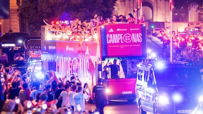 La celebración de España tras ganar el Mundial Femenino, en imágenes