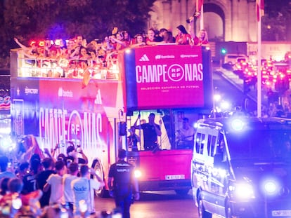 La celebración de España tras ganar el Mundial Femenino, en imágenes