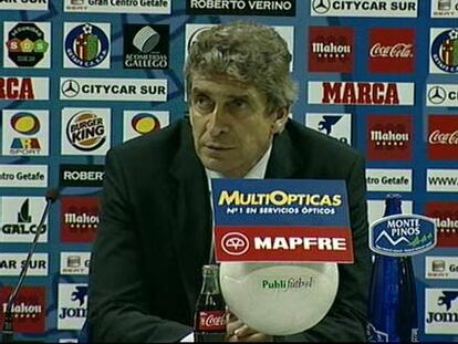 Pellegrini: "El gol del Getafe fue desleal"
