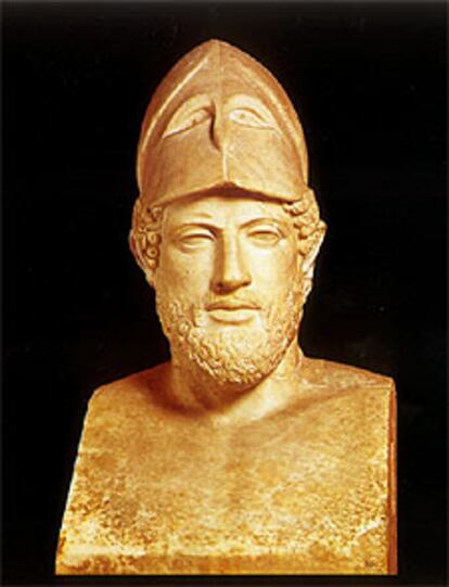 Copia del retrato ideal de Pericles, de la época romana.