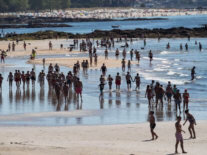 La playa de Yamil en Vigo, el domingo 2 de junio.