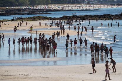 La playa de Yamil en Vigo, el domingo 2 de junio.