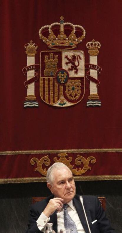 Carlos Dívar, presidente del Consejo del Poder Judicial.