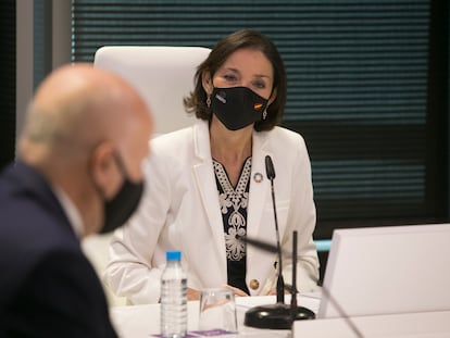 La ministra de Industria, Reyes Maroto, durante el foro.