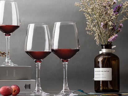 Estas copas de vino son ideales para disfrutar de una tarde en casa