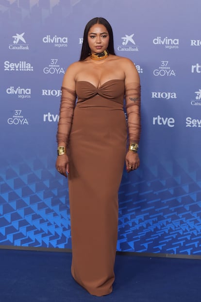 Actress Berta Vázquez at the 2023 Goya Awards.