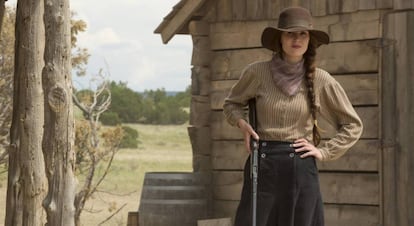 Miehelle Dockery, caracterizada para la miniserie 'Godless'.