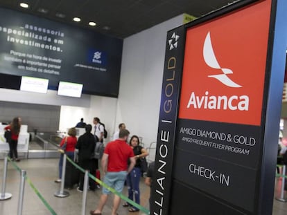 Guichê da Avianca. 