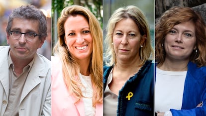 De izquierda a derecha: Jordi Martí Grau (comunes), María Eugenia Gay (PSC), Neus Munté (Junts) y Elisenda Alamany (ERC).