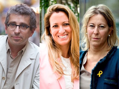 De izquierda a derecha: Jordi Martí Grau (comunes), María Eugenia Gay (PSC), Neus Munté (Junts) y Elisenda Alamany (ERC).