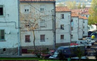 Una estampa del barrio Errekaleor, en Vitoria.