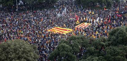 Manifestación republicana en Barcelona.