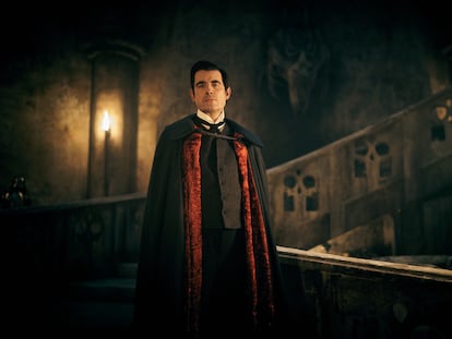 Claes Bang como el conde Drácula en la serie de la BBC.