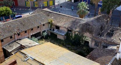 Panor&aacute;mica del interior de la f&aacute;brica de La Ceramo, en la avenida de Burjassot. 