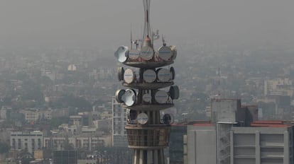 La torre de Telmex, de América Móvil, en Ciudad de México. 