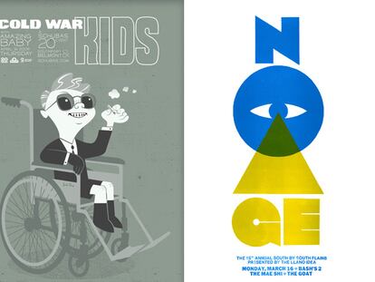 Cartel del grupo Cold War Kids