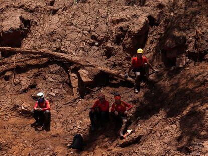 Equipe de resgate atua em Brumadinho