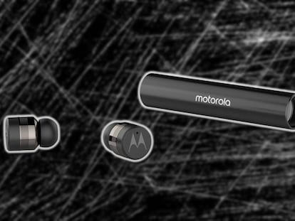 Auriculares Motorola VerveBuds 300 fondo negro