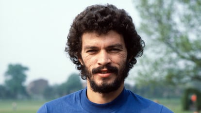 El futbolista Sócrates Brasileiro, en mayo de 1981.