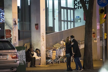 Prop de 2.800 persones viuen al carrer a Barcelona.