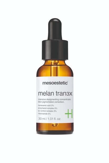 Melan tran3x intensive depigmenting concentrate de Mesoestetic (98 €).