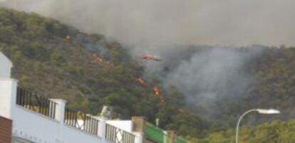 Incendio del pasado fin de semana en Montellano.