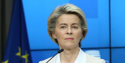 La presidenta de la Comisión Europea, Ursula von der Leyen,